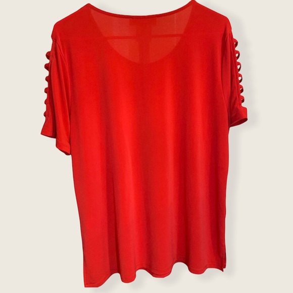 Michael Kors Ladder Sleeve Blouse Size XL - Picture 4 of 9